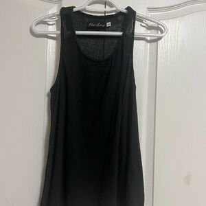 Harlow Black Women's Tank Top with woven mesh back